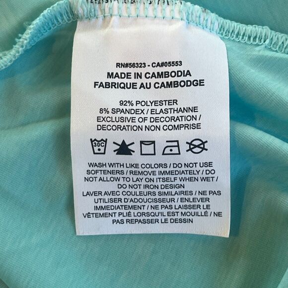 Nike Dri-Fit Court Advantage Tennis Dress Size 1X Plus Light Blue Mini - Picture 12 of 12